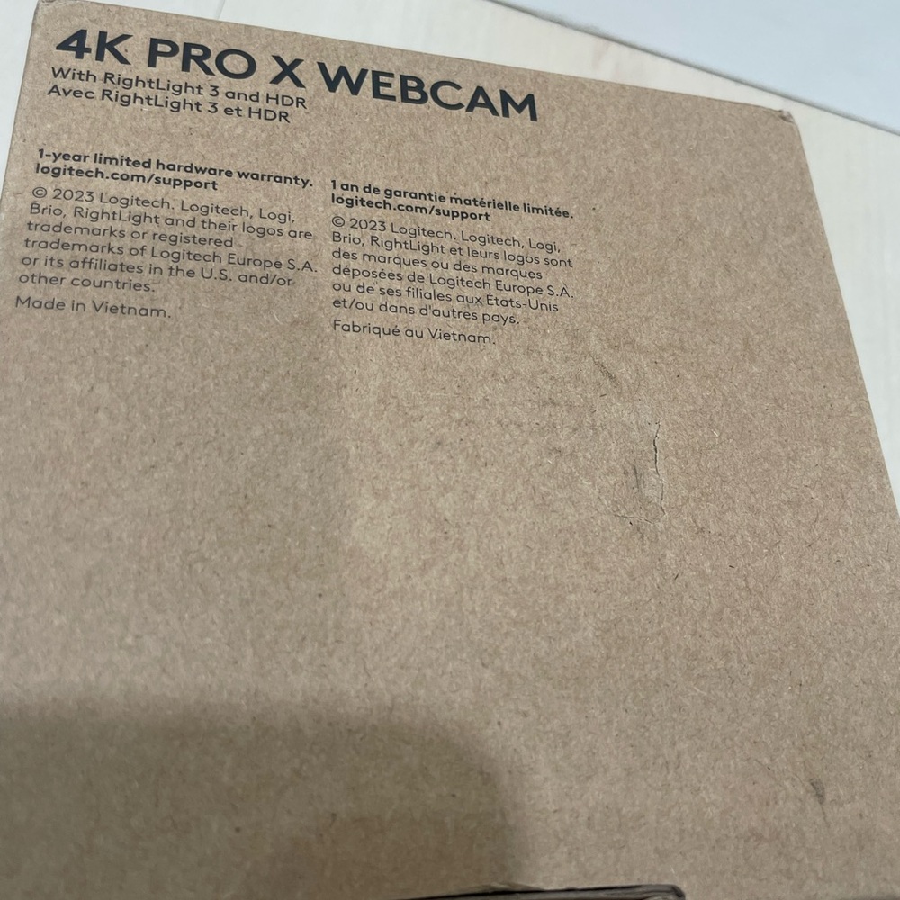 NIB Logitech 4K Pro X Webcam with HDR - Picture 12 of 12